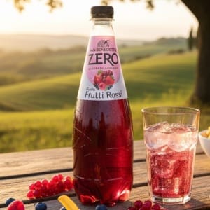 San Benedetto Frutti Rossi ZERO 750ml włoski napój gazowany Bez Cukru