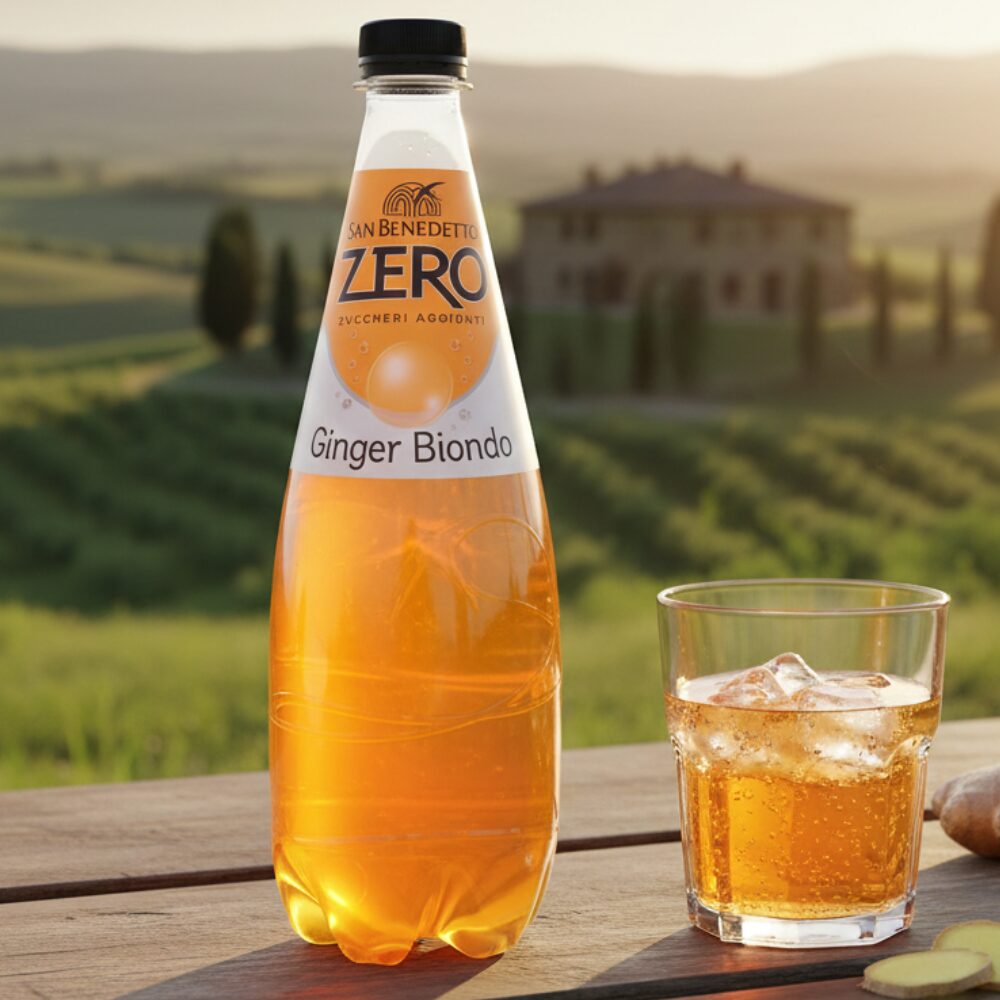 San Benedetto Ginger Biondo ZERO 750ml włoski napój gazowany bez cukru