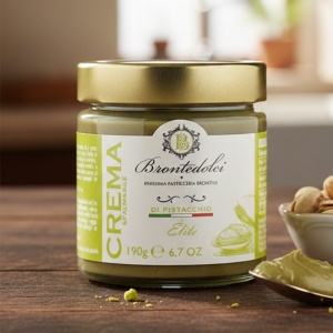 Krem pistacjowy BronteDolci 40% Pistacji z białą czekoladą 190g Sycylia