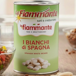 La Fiammante Fasola Bianchi di Spagna 400 g - Włoska Duża Fasola Biała