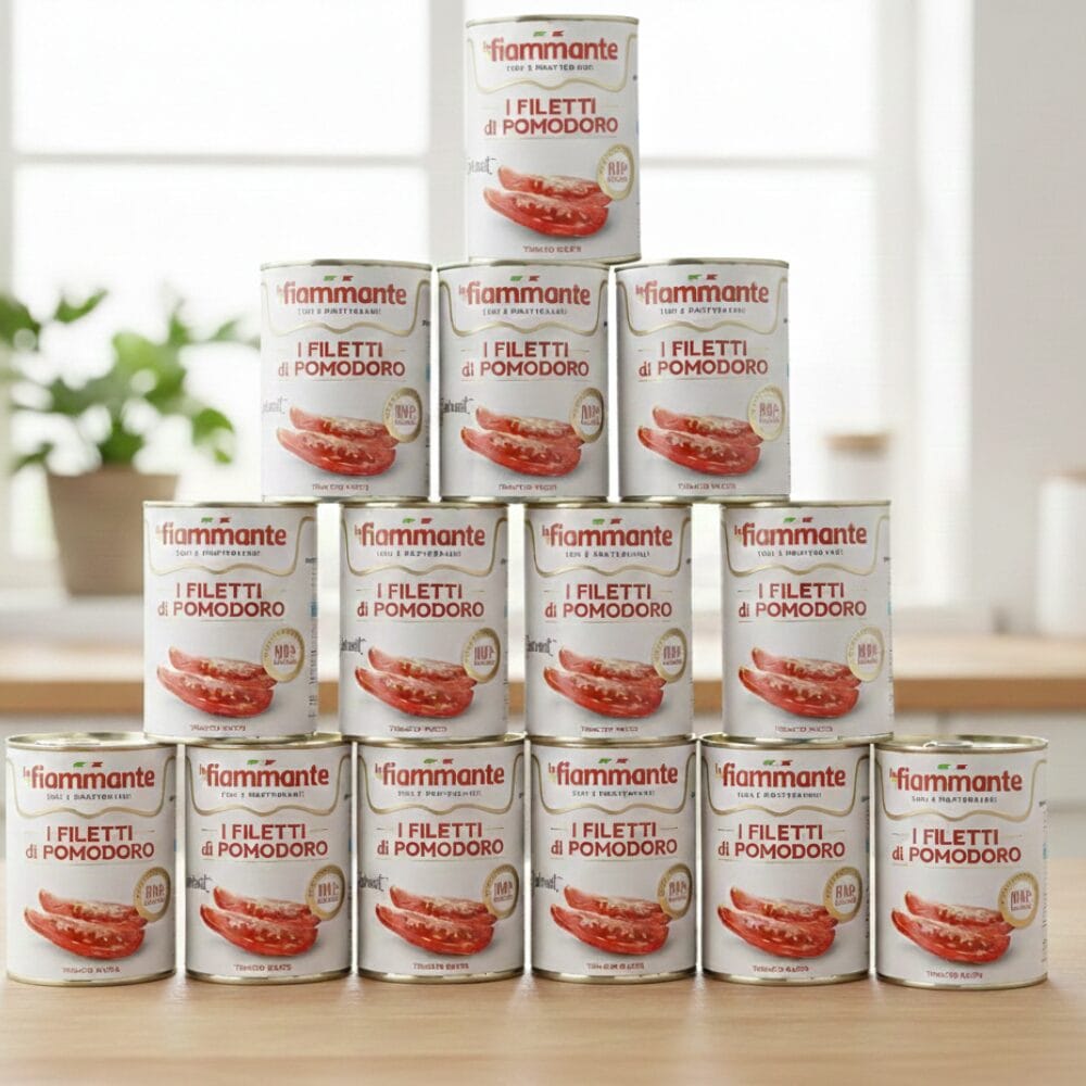 Zestaw 12 Sztuk Włoski Filety z Pomidorów La Fiammante 400 g