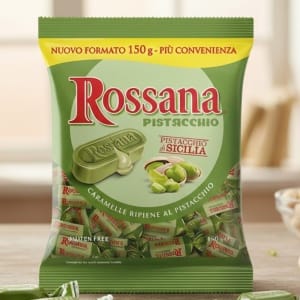 Rossana Pistacchio - Włoskie Cukierki z Nadzieniem Pistacjowym Bez Glutenu135g