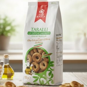 Tarallini Fiore di Puglia 250 g Włoskie precelki z koprem włoskim