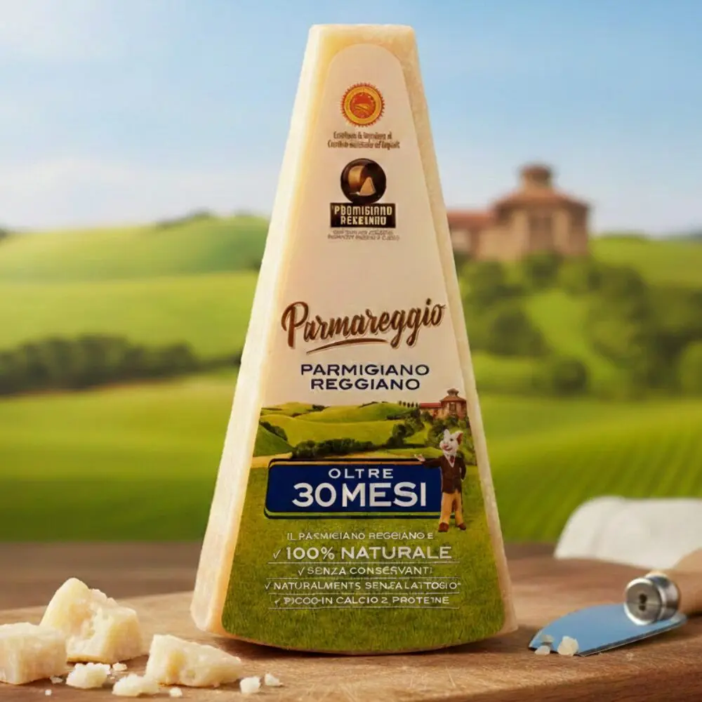 Parmareggio Parmigiano Reggiano 30 miesięcy – włoski ser długo dojrzewający 100% naturalny bez konserwantów 250g - obrazek 2