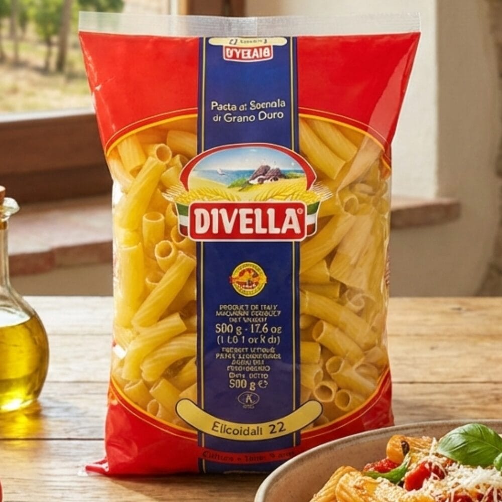 Divella Elicoidali Numer 22 Włoski Makaron Rurki 500 g