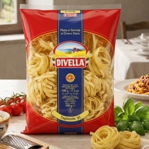 Tagliatelle Divella - numer 91 Włoski Makaron wstążki 500 g