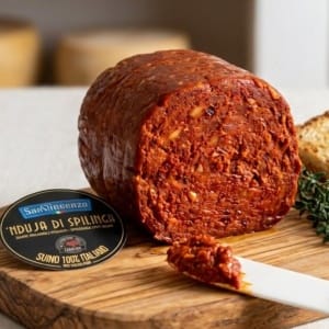 Nduja Piccante di Spilinga San Vincenzo – pikantna kiełbasa z Kalabrii prosto z Włoch 200 g
