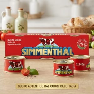 Simmenthal 3x140g – włoska wołowina w galarecie, bez glutenu, niska zawartość tłuszczu, gotowa do spożycia