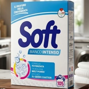 Soft Bianco Intenso 5,25kg – Skuteczny Proszek do Białego 105 prań