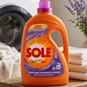 Włoski Żel do Prania Sole Lavanda Lawenda 41p 1,845L Oryginał