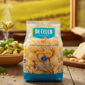 De Cecco Conchiglioni Rigati n°126 Włoskie Makar Duże karbowane muszle 500g