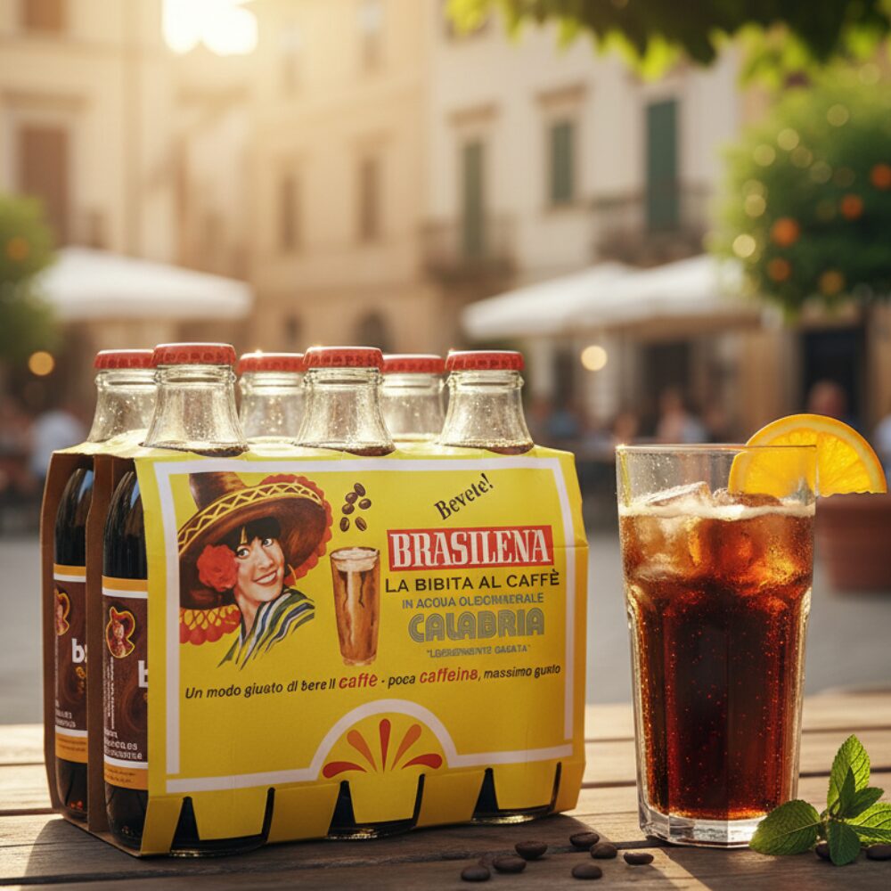 Brasilena – włoski napój gazowany o smaku kawy 6 x 180 ml