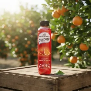 12 x S. Benedetto Arancia e Rossa Zero 0,4L – włoski napój pomarańcza i krwista pomarańcza bez cukru