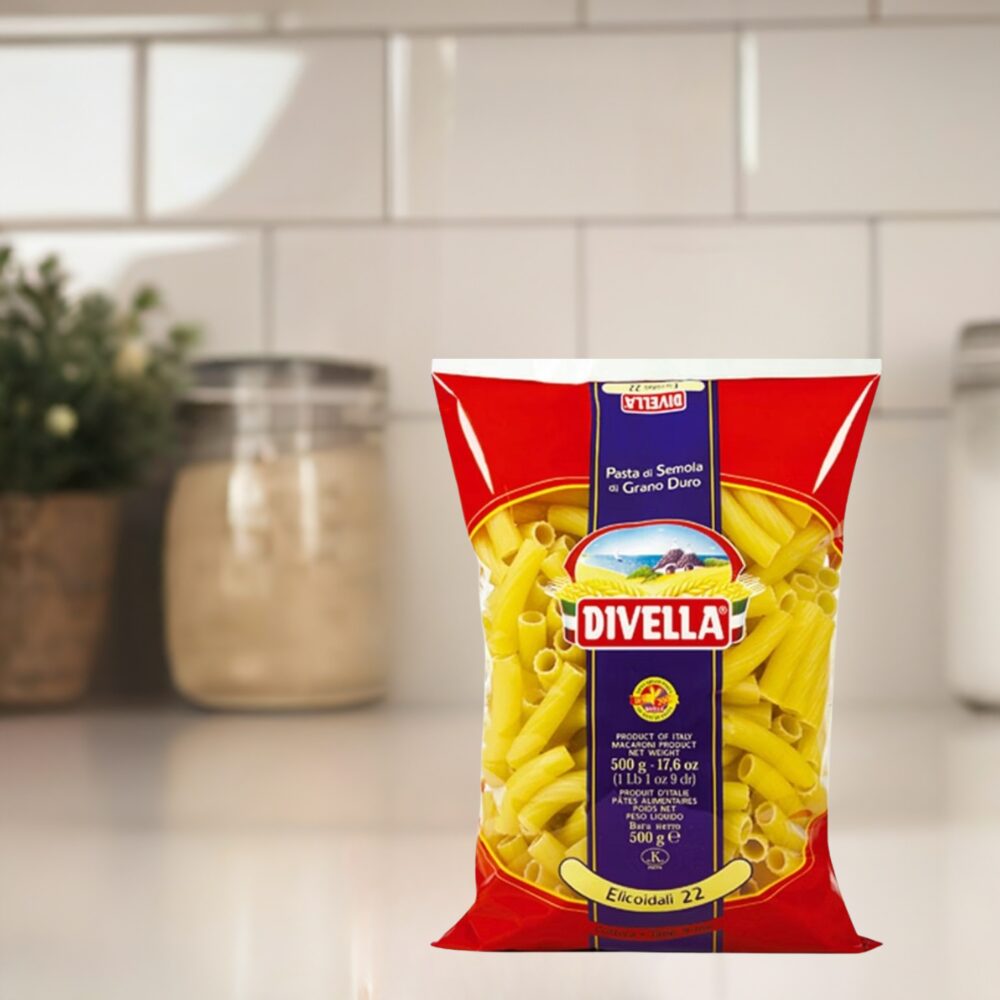 Divella Elicoidali Numer 22 | Włoski Makaron Rurki 500 g