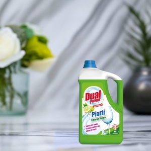 Płyn do mycia naczyń Dual Power zielona cytryna 4,9L