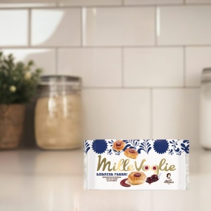 Kruche ciastka z wiśniowym nadzieniem Mille Voglie Amareny 90g