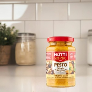 Zestaw 12 Sztuk Mutti Pesto Giallo Włoski pesto z Przyp Ricotta i Anac 180g