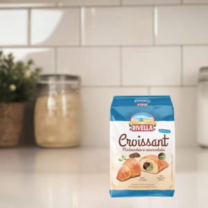 Divella Croissant Rogaliki z kremem pistacjowo- czekoladowym 5 szt