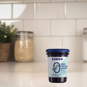 Zuegg Mirtilli Zero|Włoski Dżem z jagód bez dodatku cukru 220g| Bez Gluten