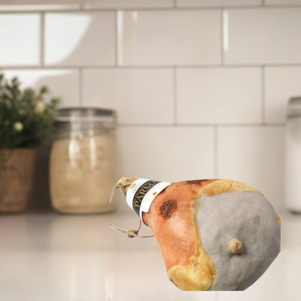 Prosciutto di Parma z kością – cała szynka dojrzewająca 18 miesięcy, ok. 10,820 kg