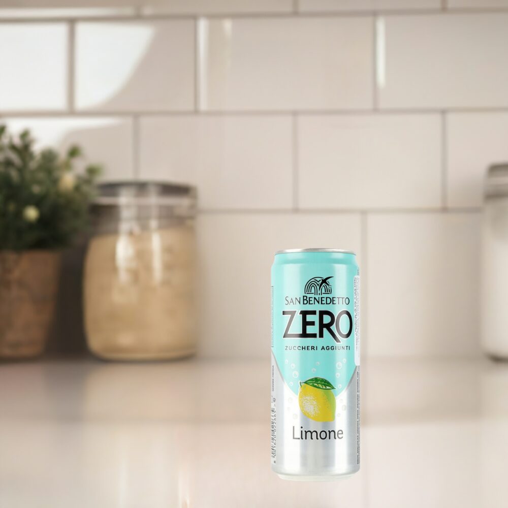 San Benedetto Zero Limone | Włoska Napój gazowany bez dodatku cukru 330 ml