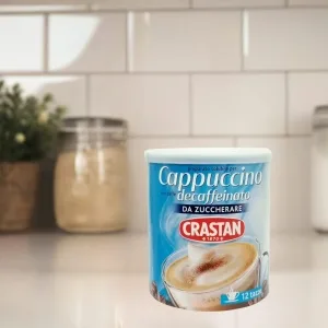 Crastan Włoski Cappuccino Kawa rozpuszczalna bezkofeinowa Bez cukru 250g