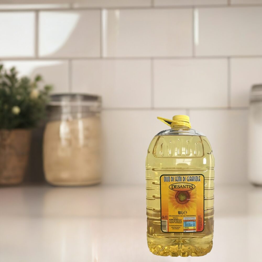 Włoski Olej Słonecznikowy Desantis 10L – Idealny dla Gastronomii i Domu