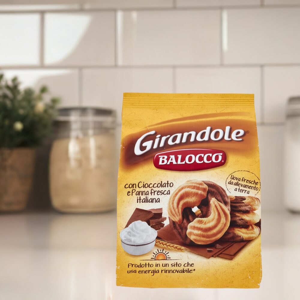 Girandole Balocco 700g - Włoskie Ciastka z Czekoladą i Świeżą Śmietanką