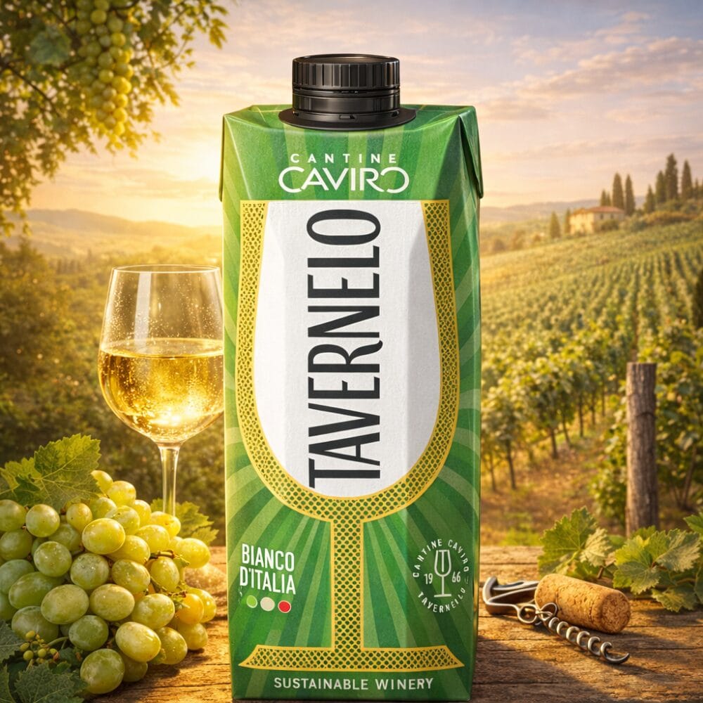 Tavernello Bianco d’Italia 1L – Włoskie Wino Białe Wytrawne Świeże i Lekkie