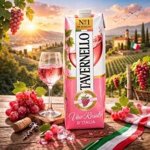 🍷 TAVERNELLO VINO ROSATO D’ITALIA – WŁOSKIE WINO RÓŻOWE 1L 10,5%