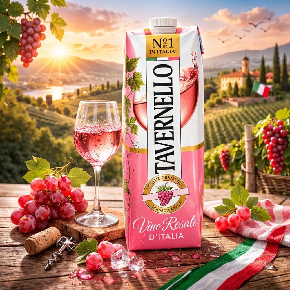 🍷 TAVERNELLO VINO ROSATO D’ITALIA – WŁOSKIE WINO RÓŻOWE 1L 10,5%