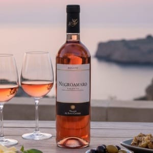 Tenute Albano Carrisi Włoskie Różowe Wino Wytrawne Negroamaro Salento IGP 75 cl