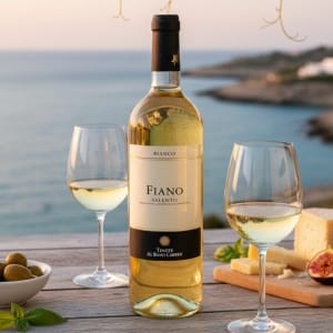 Tenute Albano Carrisi Włoskie Białe Wino Wytrawne Fiano Salento IGP 75 cl