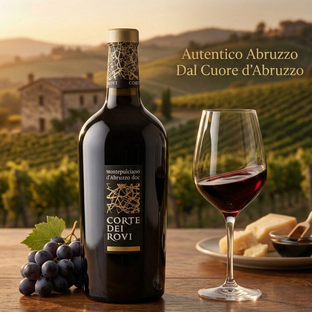 Corte dei Rovi Montepulciano d'Abruzzo DOC 75 cl – Wytrawne Wino Czerwone 12,5%