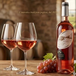 L'Antica Cantina San Severo D.O.P. Rosato 75 CL Włoskie Wino Różowe Wytrawne 12,5%