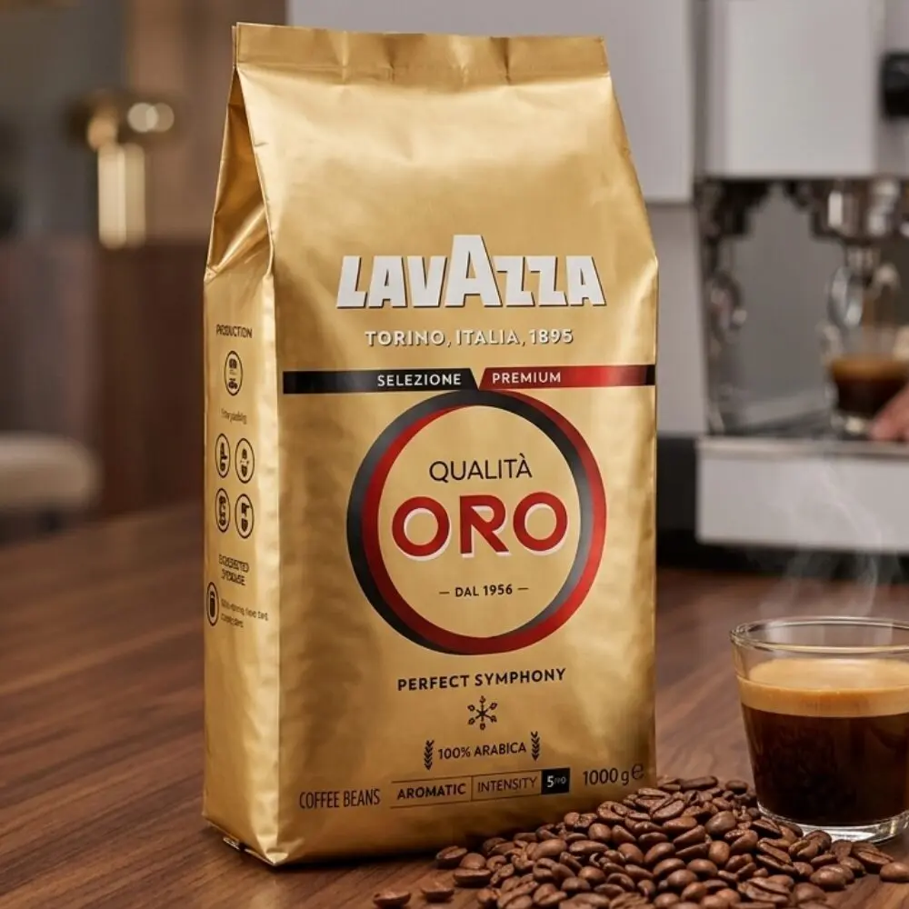 Lavazza Qualità Oro 1kg - Kawa Ziarnista 100% Arabica Oryginalna Włoska