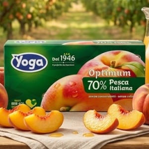 Włoski Napój Brzoskwiniowy Yoga 3x200ml – Idealny do Szkoły i na Spacer