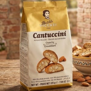 🇮🇹 Matilde Vicenzi Cantuccini 225g – Tradycyjne Włoskie Ciasteczka z Migdałami