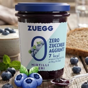 Zuegg Dżem z czarnych jagód bez dodatku cukru i bez glutenu 220g