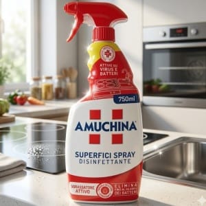 Spray do Dezynfekcji i Odtłuszczania Powierzchni Amuchina 750ml | Własny Import z Włoch