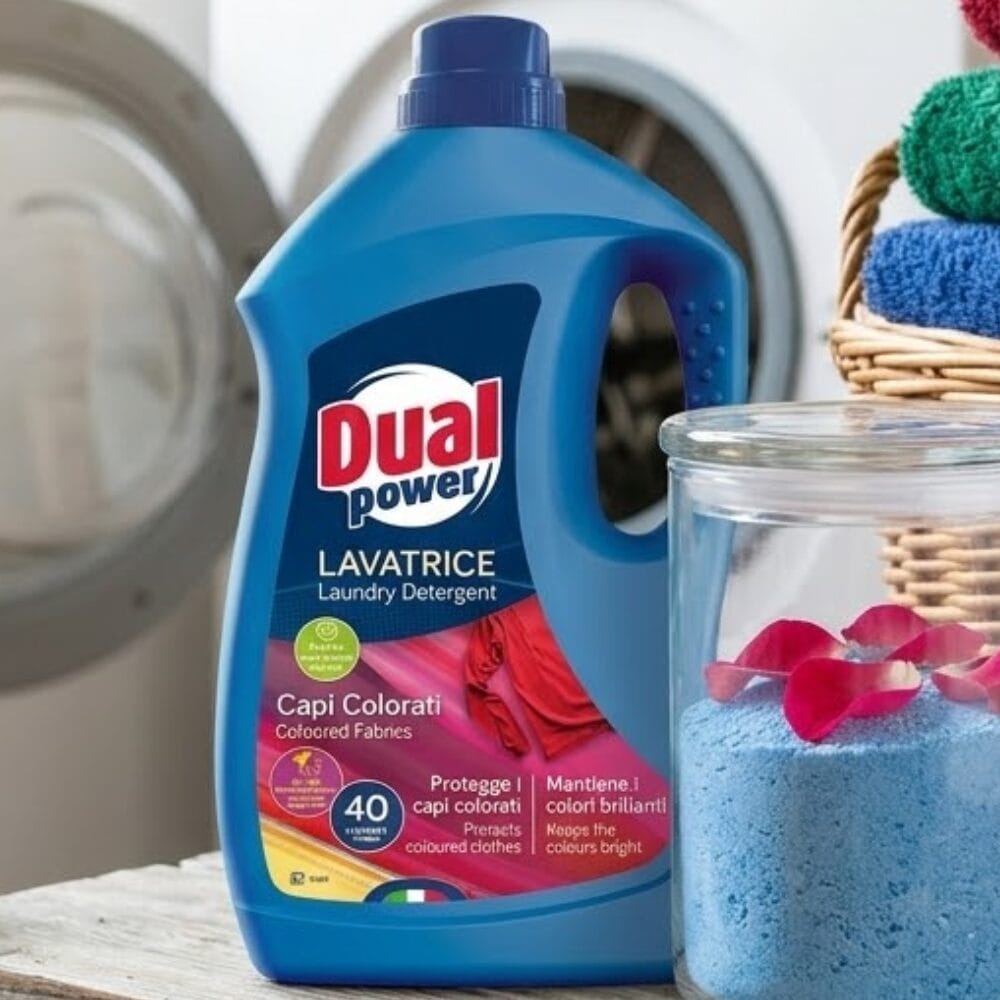 Skoncentrowany Żel do Prania Kolorów Dual Power 2L 40 Prań – Bez Mikroplastiku | Własny Import z Włoch