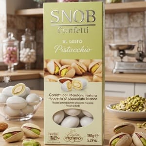 Crispo Snob Migdały w Czekoladzie Pistacjowej 150g | Włoskie Confetti
