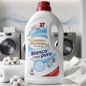 Włoski Żel do Prania Spuma di Sciampagna Bianco Puro 27p 1215ml Oryginał