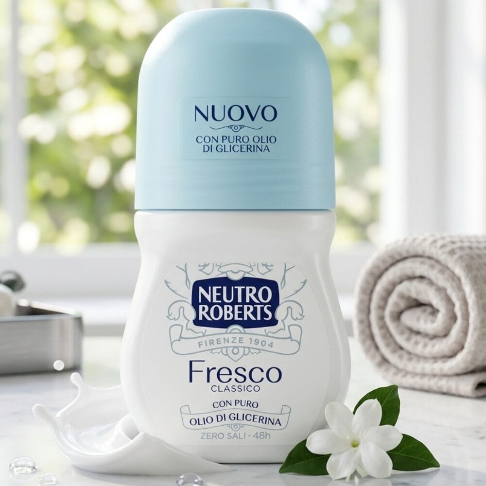 Włoski Dezodorant w Kulce Neutro Roberts Fresco Classico 50 ml – Bez Soli Glinu Unisex
