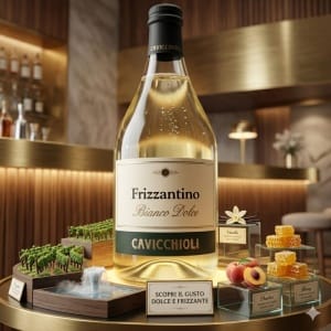 Cavicchioli Frizzantino Bianco Dolce Włoskie Wino Słodkie Musujące XL 7,5% 1,5L