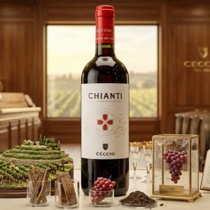 Chianti Cecchi DOCG – Klasyka Toskanii w Twoim Domu Wytrawne Czerwone Wino 0,75L 12,5%